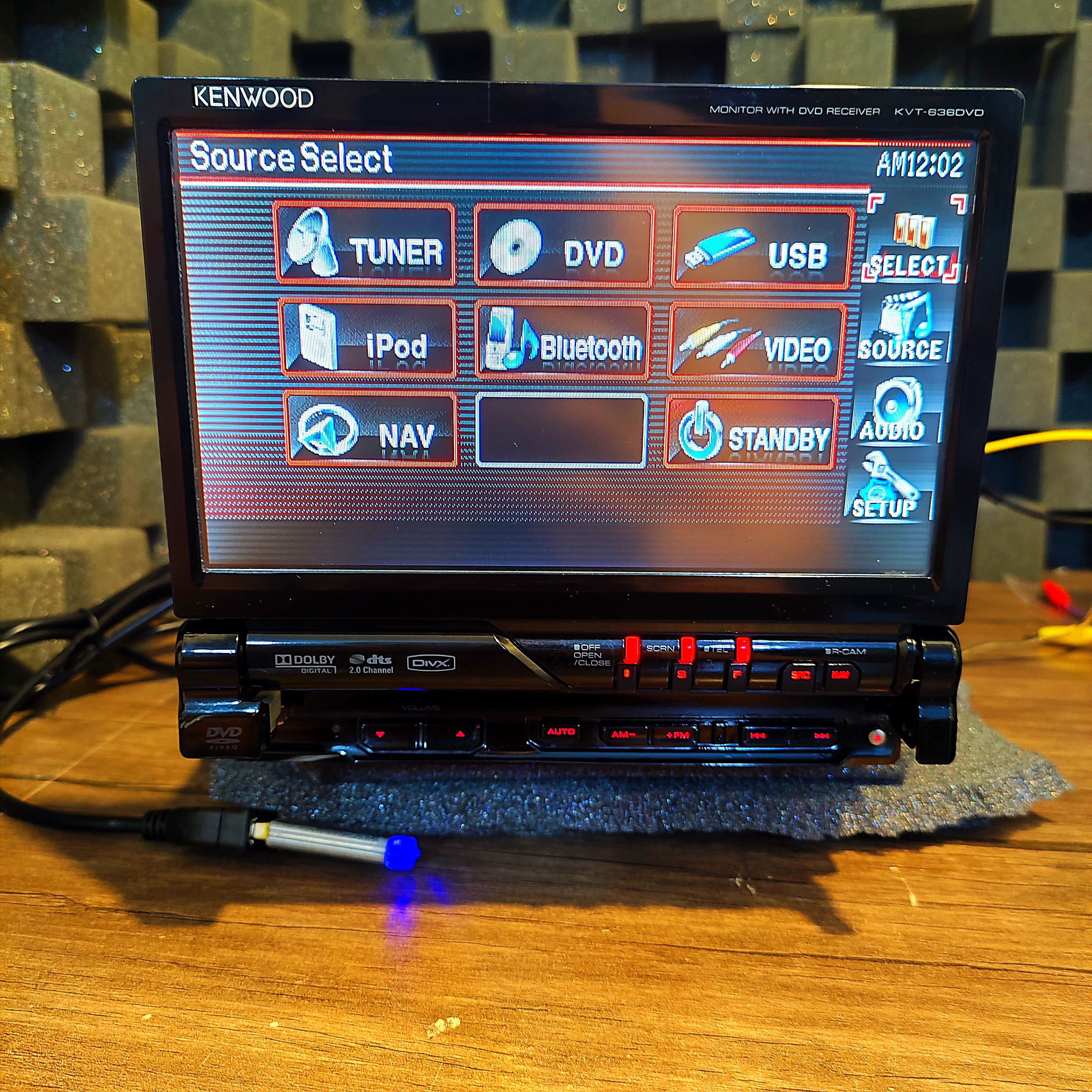 پخش  KENWOOD KVT-636DVD